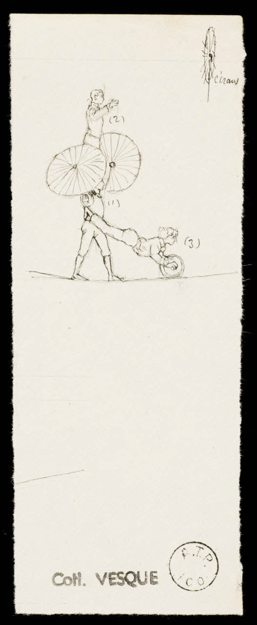 partie d'un ensemble de dessins Les Holloway 1968.102.1906.1 Photo Mucem