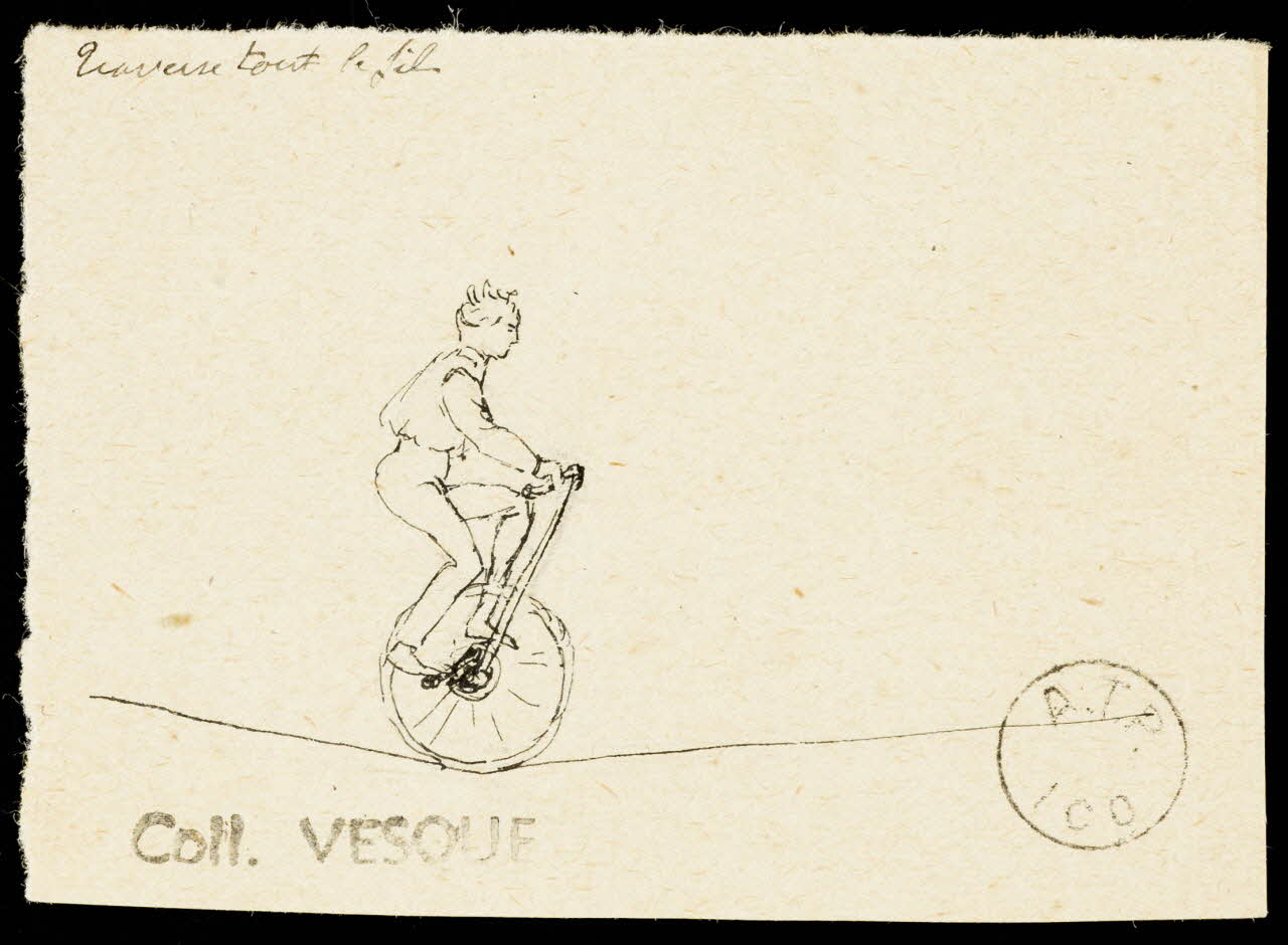 partie d'un ensemble de dessins Traverse tout le fil 1968.102.1906.5 Photo Mucem