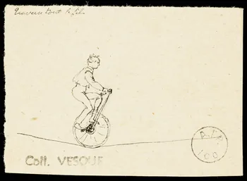 partie d'un ensemble de dessins Traverse tout le fil 1968.102.1906.5 Photo Mucem