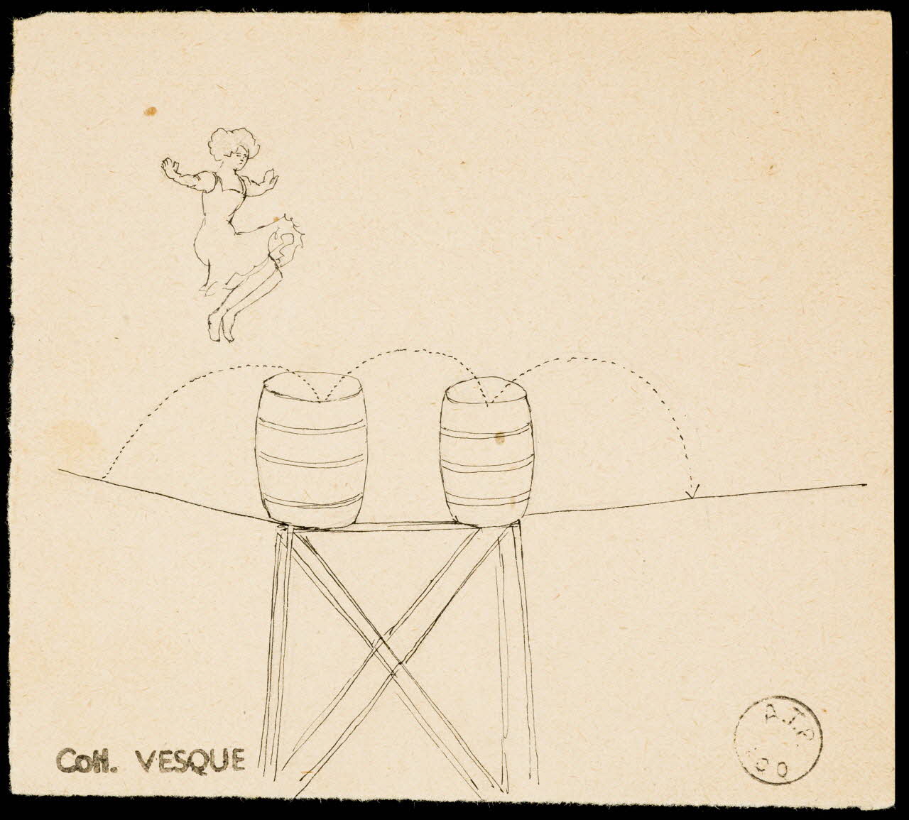 partie d'un ensemble de dessins Mlle Holloway 1968.102.1908.5  Photo Mucem