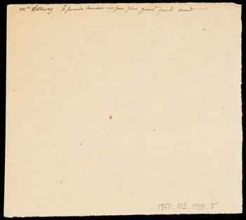 partie d'un ensemble de dessins Mlle Holloway 1968.102.1908.5 Photo Mucem