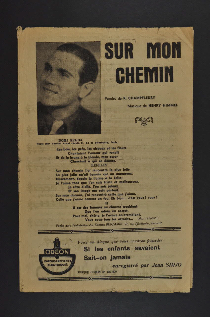 chanson petit format 1966.153.30 Photo Mucem