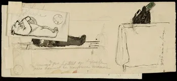 partie d'un ensemble de dessins J. Houcke 1968.102.1915.1 Photo Mucem