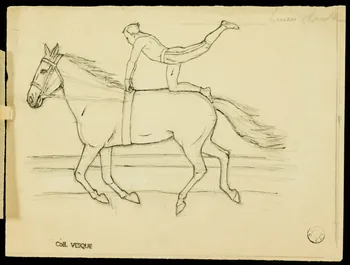 partie d'un ensemble de dessins Lucien Houcke 1968.102.1917.4 Photo Mucem
