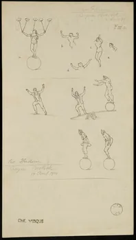 partie d'un ensemble de dessins Miss Florence  Les Hudson 1968.102.1922.1  Photo Mucem
