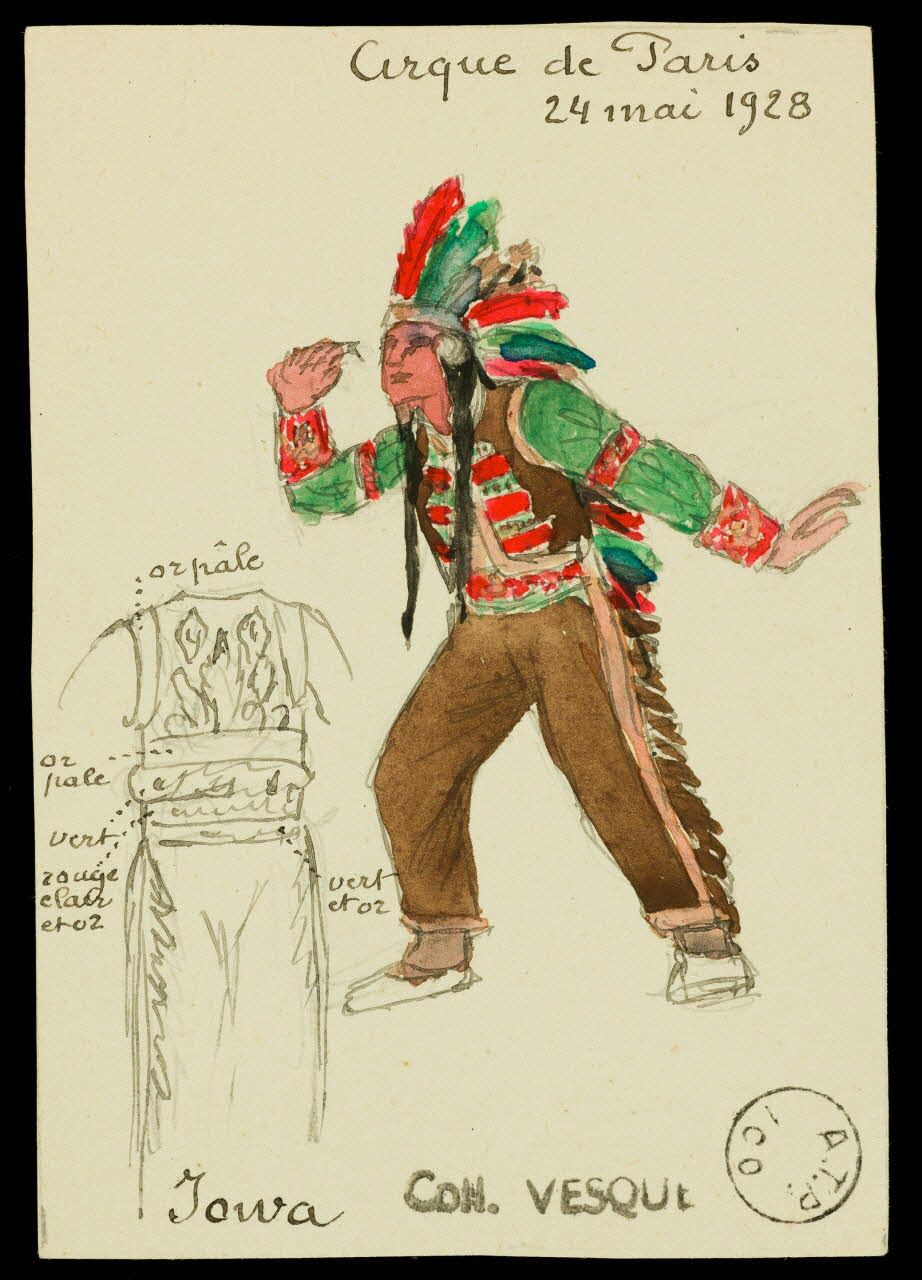 partie d'un ensemble de dessins Iowa 1968.102.1939 Photo Mucem