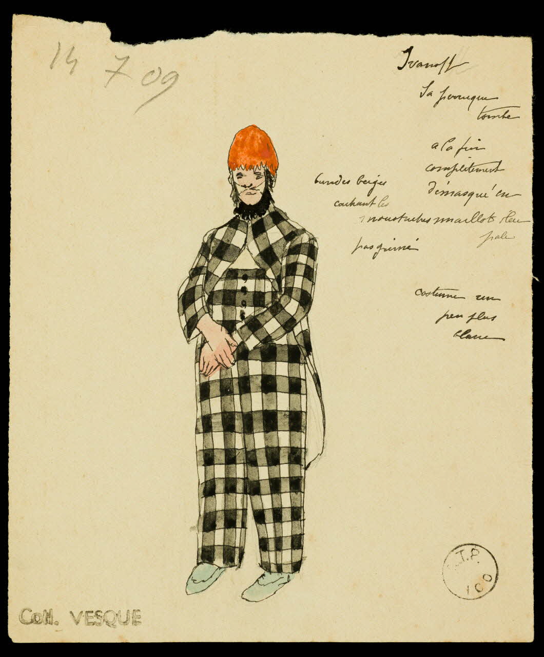 partie d'un ensemble de dessins Ivanoff 1968.102.1941.3 Photo Mucem