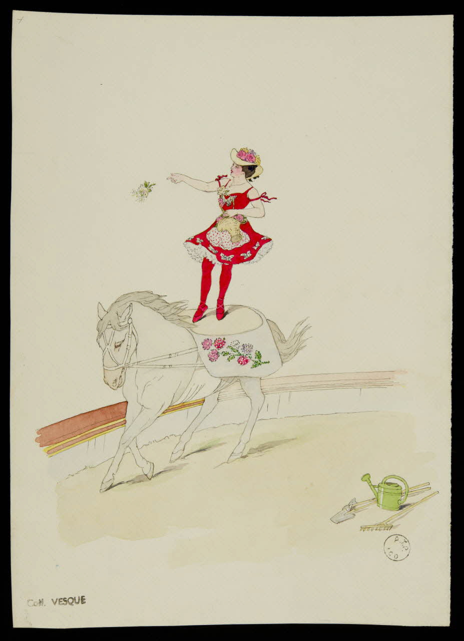 partie d'un ensemble de dessins Numéro de voltige 1968.102.1941.7 Photo Mucem