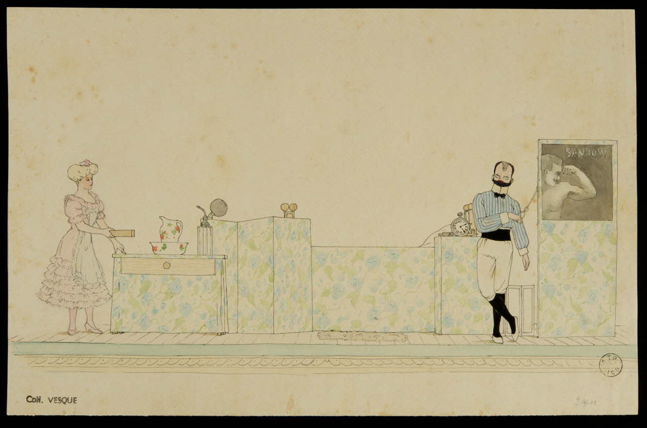 partie d'un ensemble de dessins SANDOW 1968.102.1942.2 Photo Mucem