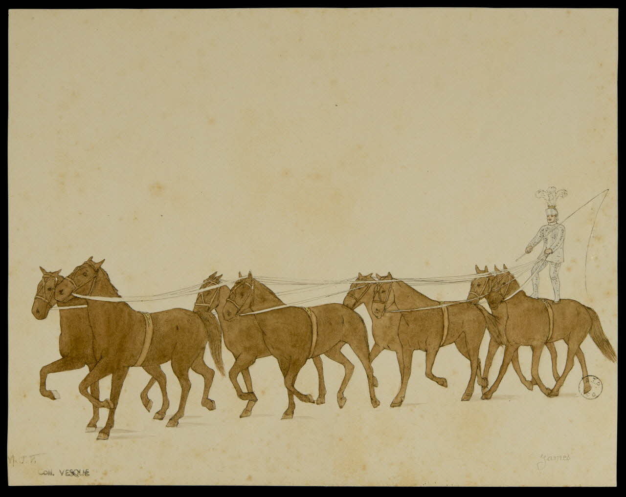 partie d'un ensemble de dessins James 1968.102.1951.2 Photo Mucem