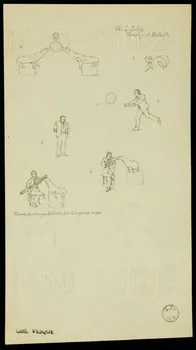 partie d'un ensemble de dessins W.C. Judge  Tommy et Bichette 1968.102.1960.2 Photo Mucem