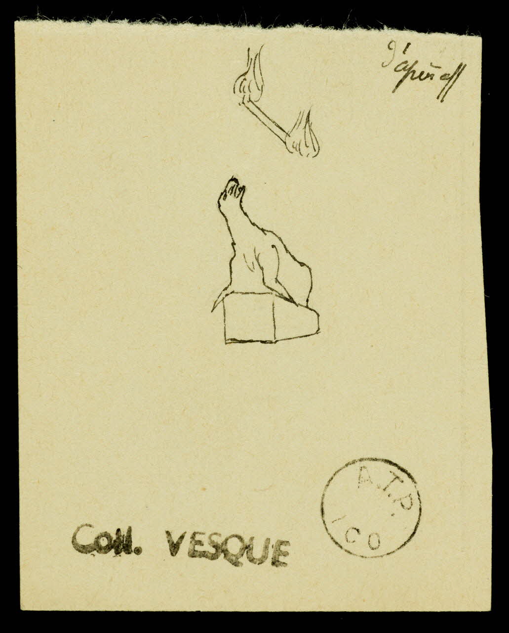partie d'un ensemble de dessins Mlle Juliette 1968.102.1965.1 Photo Mucem