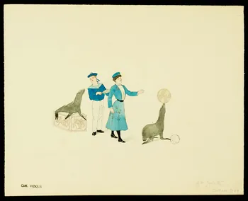 partie d'un ensemble de dessins Mlle Juliette 1968.102.1965.11 Photo Mucem