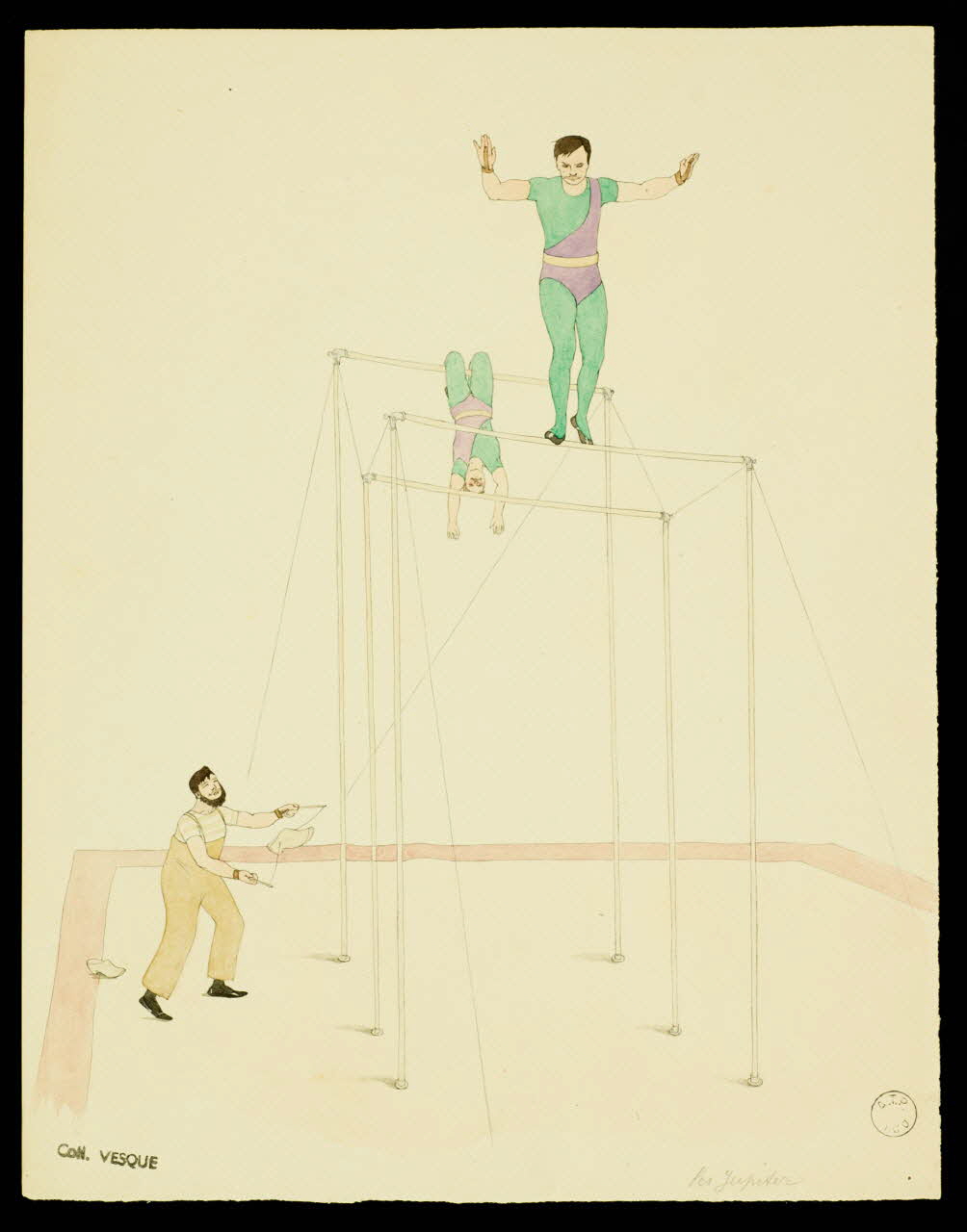 partie d'un ensemble de dessins les Jupiter 1968.102.1969.4 Photo Mucem