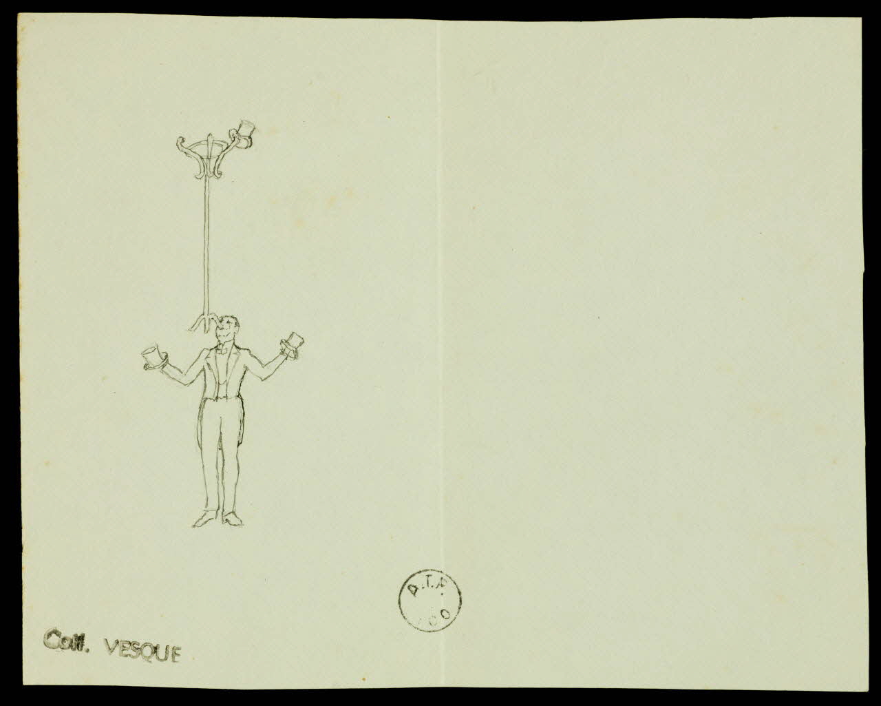 partie d'un ensemble de dessins Numéro d'équilibriste 1968.102.1976 Photo Mucem