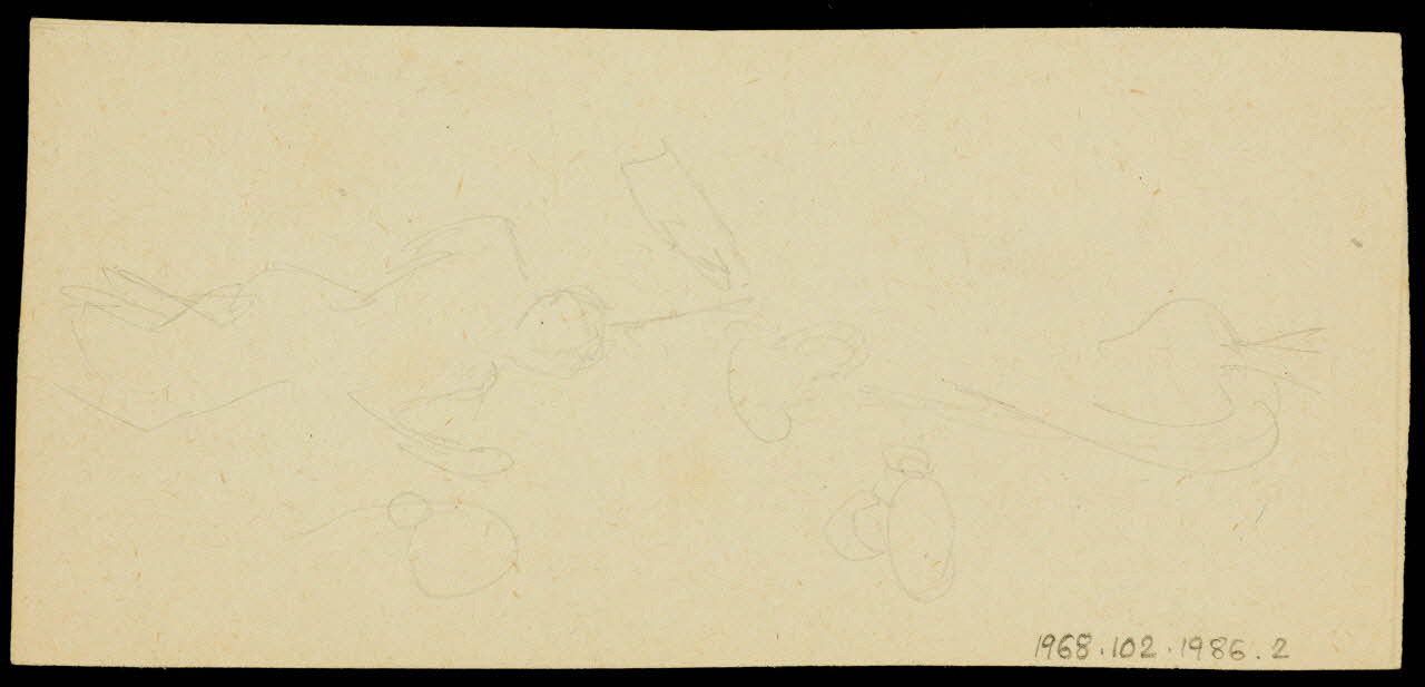 partie d'un ensemble de dessins Khena 1968.102.1986.2  Photo Mucem