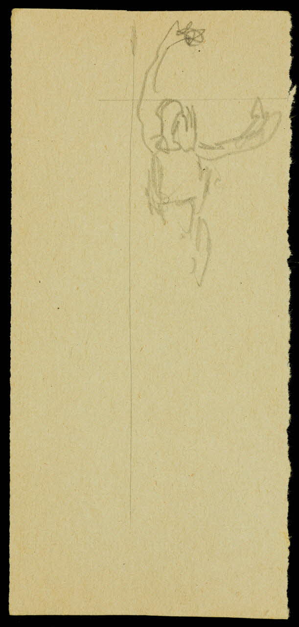 partie d'un ensemble de dessins Ebauche de figure 1968.102.1991.9 Photo Mucem