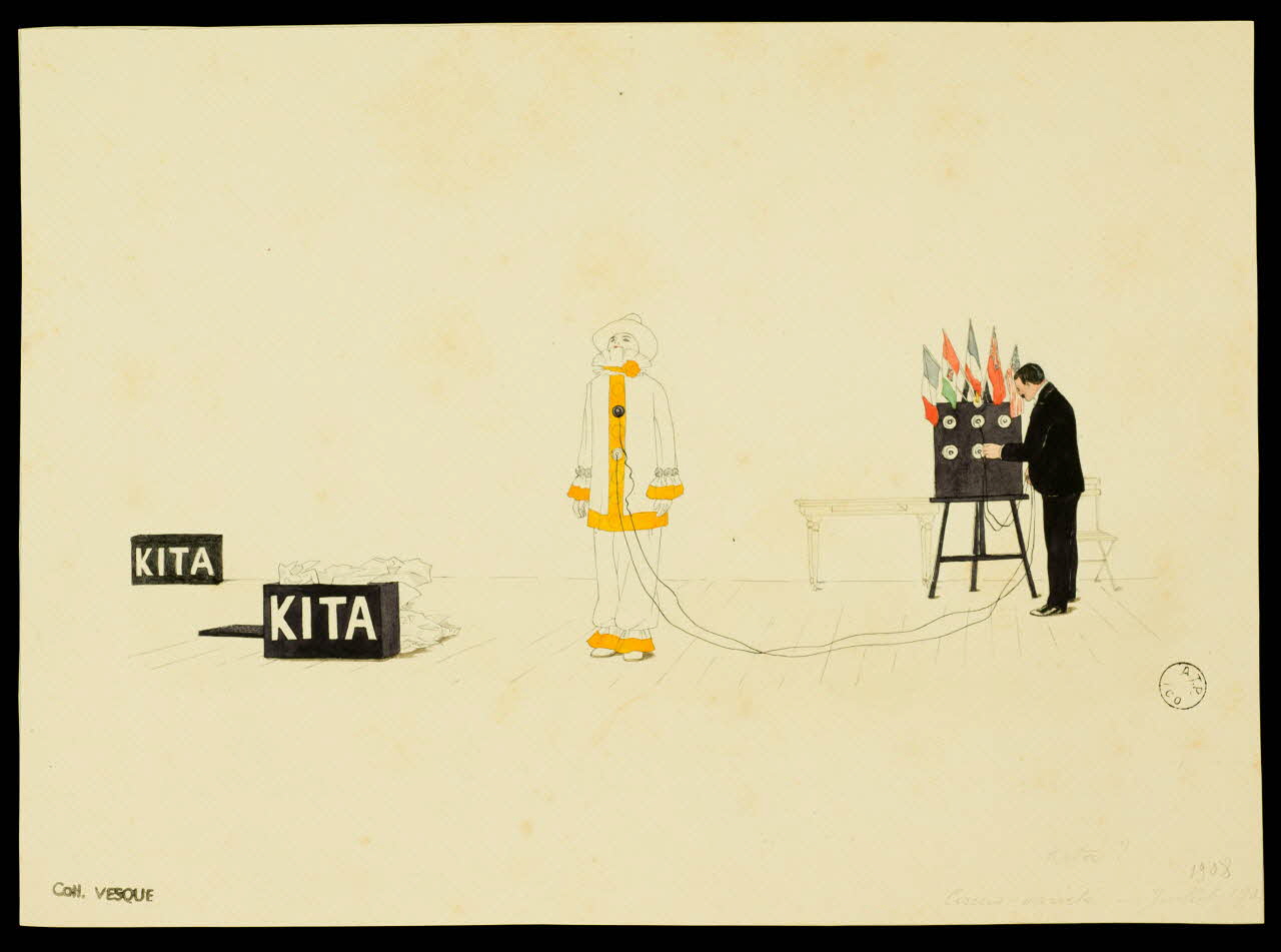 partie d'un ensemble de dessins KITA 1968.102.1993 Photo Mucem