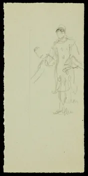 partie d'un ensemble de dessins Ebauche de figures 1968.102.1995.3 Photo Mucem