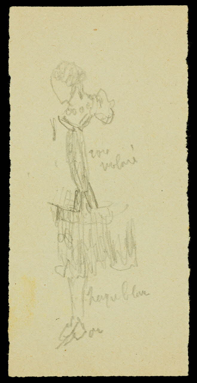 partie d'un ensemble de dessins Ebauche de figure 1968.102.1995.8 Photo Mucem