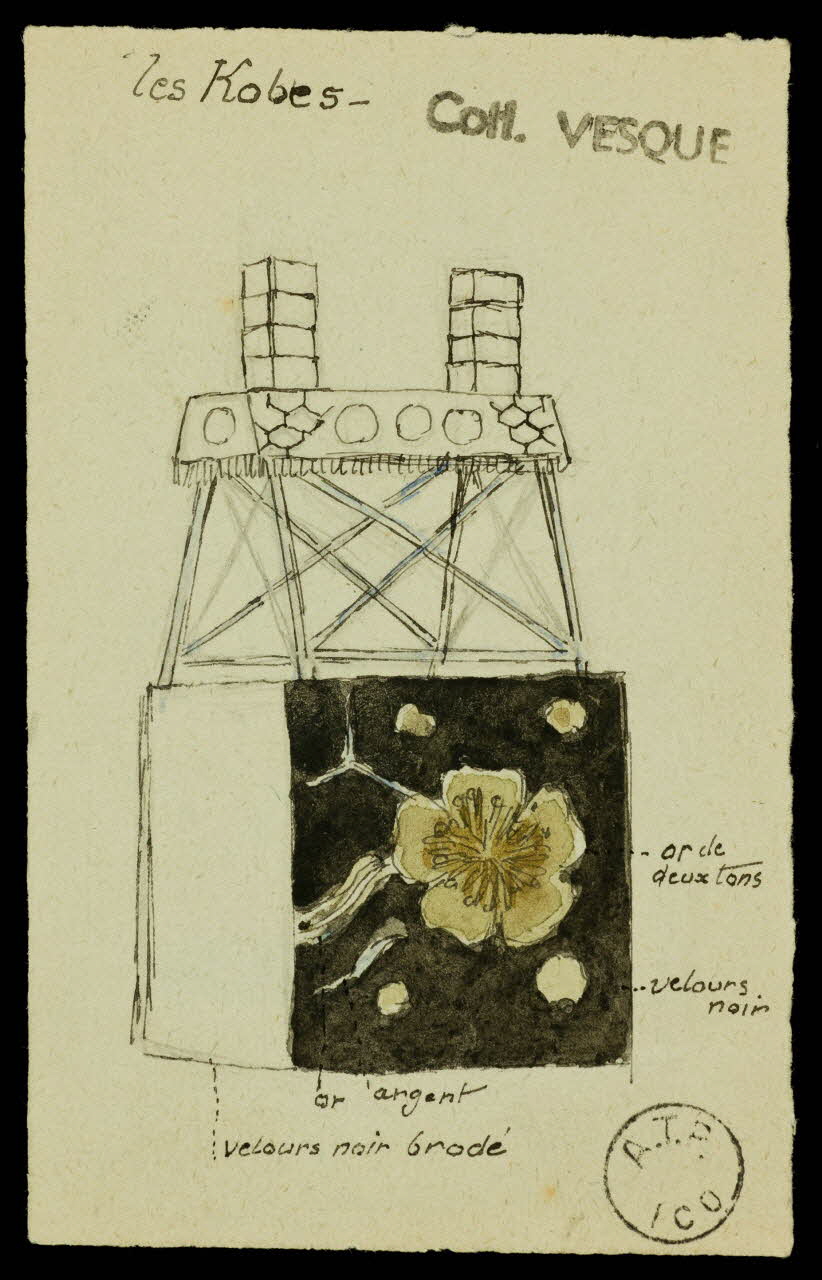 partie d'un ensemble de dessins Les Kobes. 1968.102.2000 Photo Mucem