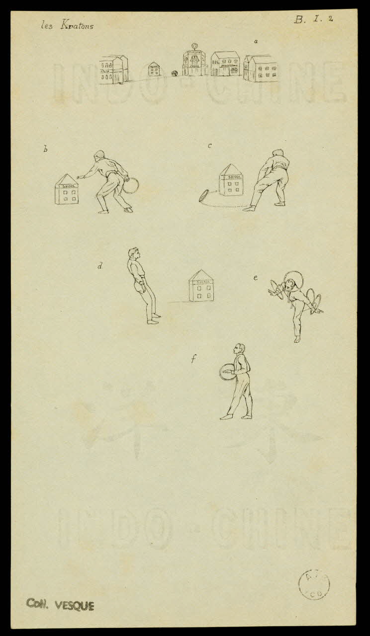 partie d'un ensemble de dessins Les Kratons 1968.102.2002 Photo Mucem