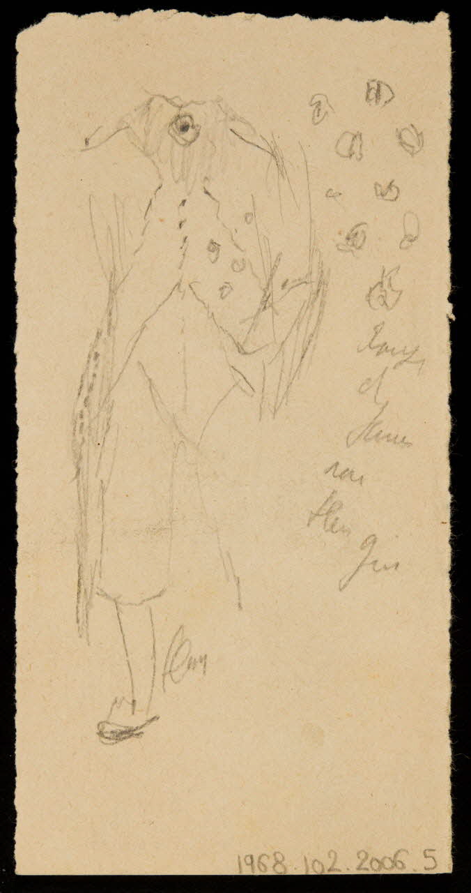 partie d'un ensemble de dessins Esquisse 1968.102.2006.5 Photo Mucem