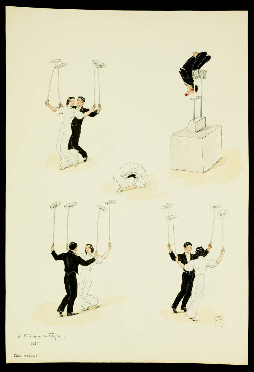 partie d'un ensemble de dessins Numéro d'assiettes chinoises 1968.102.2008 Photo Mucem