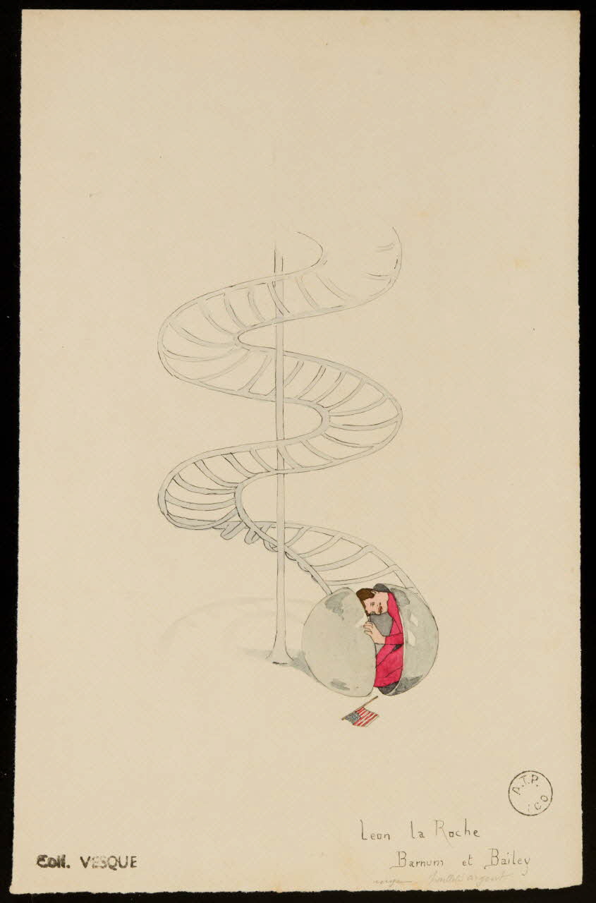 partie d'un ensemble de dessins Leon La Roche  Barnum et Bailey 1968.102.2014 Photo Mucem