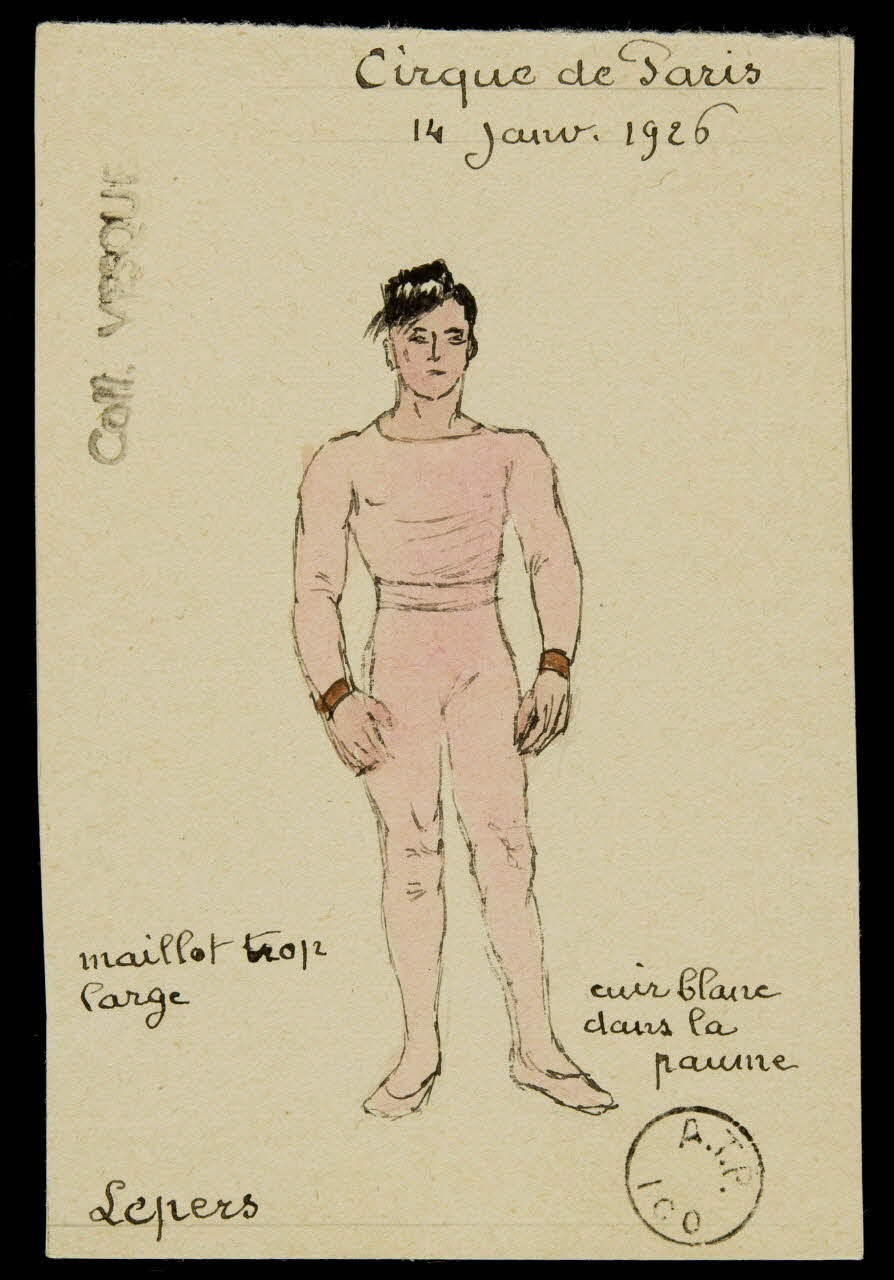 partie d'un ensemble de dessins Lepers 1968.102.2049 Photo Mucem