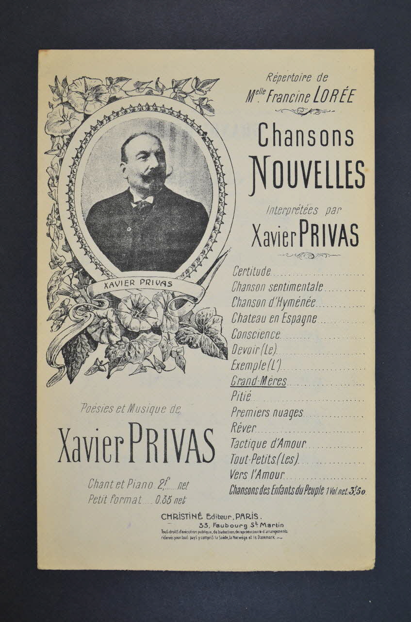 chanson petit format 1965.151.71 Photo Mucem