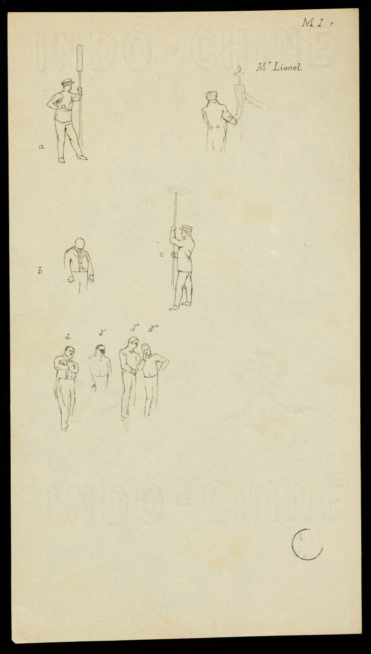 partie d'un ensemble de dessins Mr Lionel. 1968.102.2058 Photo Mucem