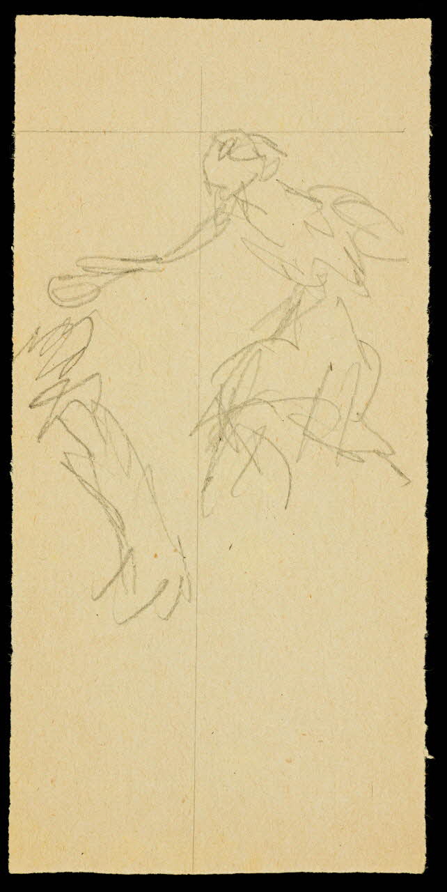 partie d'un ensemble de dessins Ebauche de figure 1968.102.2061.3 Photo Mucem