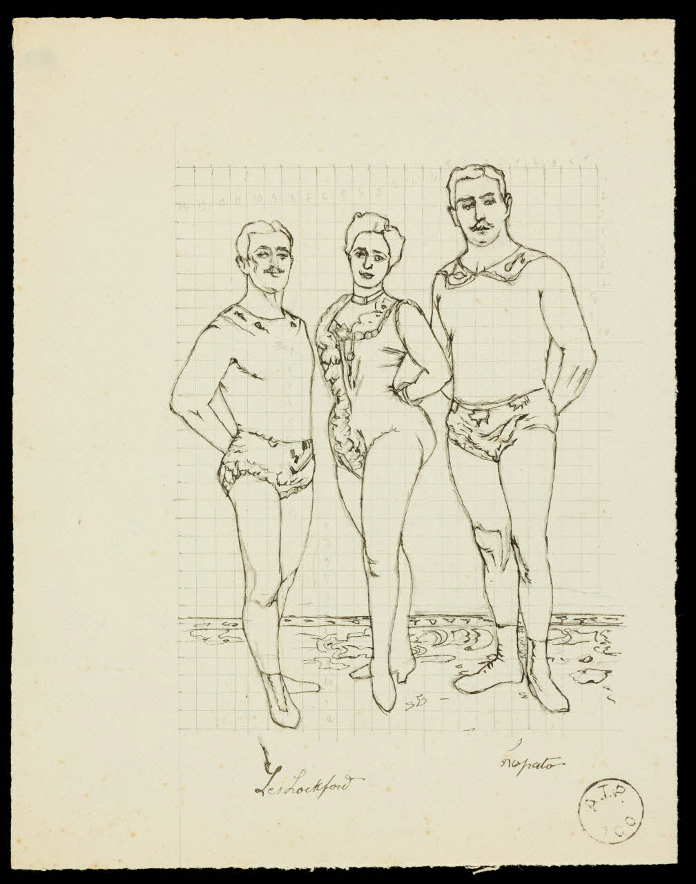 partie d'un ensemble de dessins Les Lockford 1968.102.2064.1 Photo Mucem