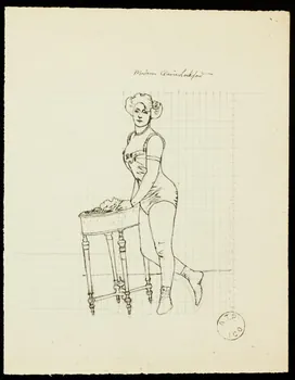 partie d'un ensemble de dessins Madame Claire Lockford 1968.102.2064.2 Photo Mucem