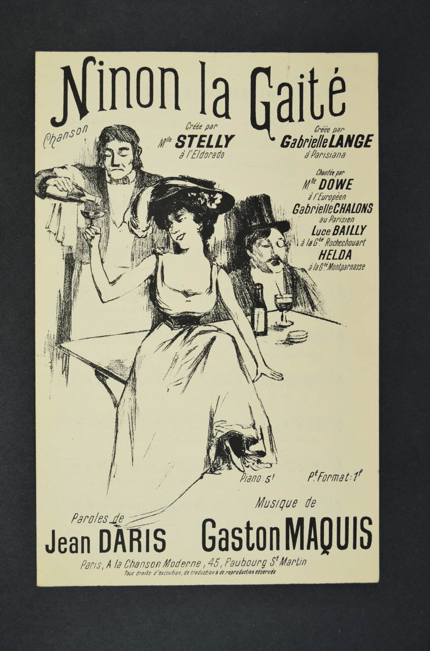 chanson petit format 1965.151.73 Photo Mucem
