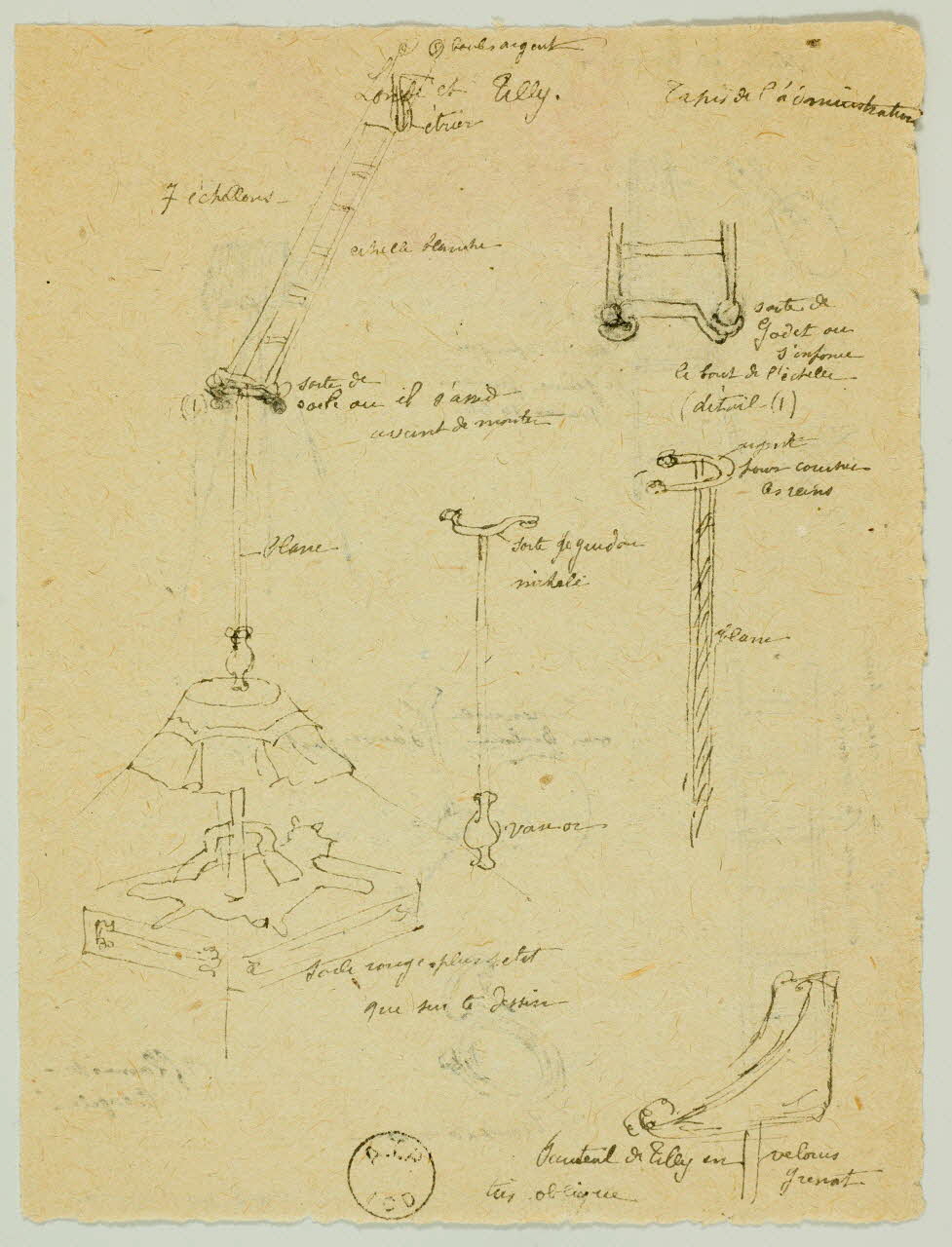 partie d'un ensemble de dessins Accessoires du spectacle 1968.102.2065.7 Photo Mucem