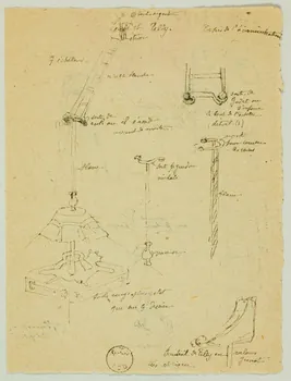 partie d'un ensemble de dessins Accessoires du spectacle 1968.102.2065.7 Photo Mucem