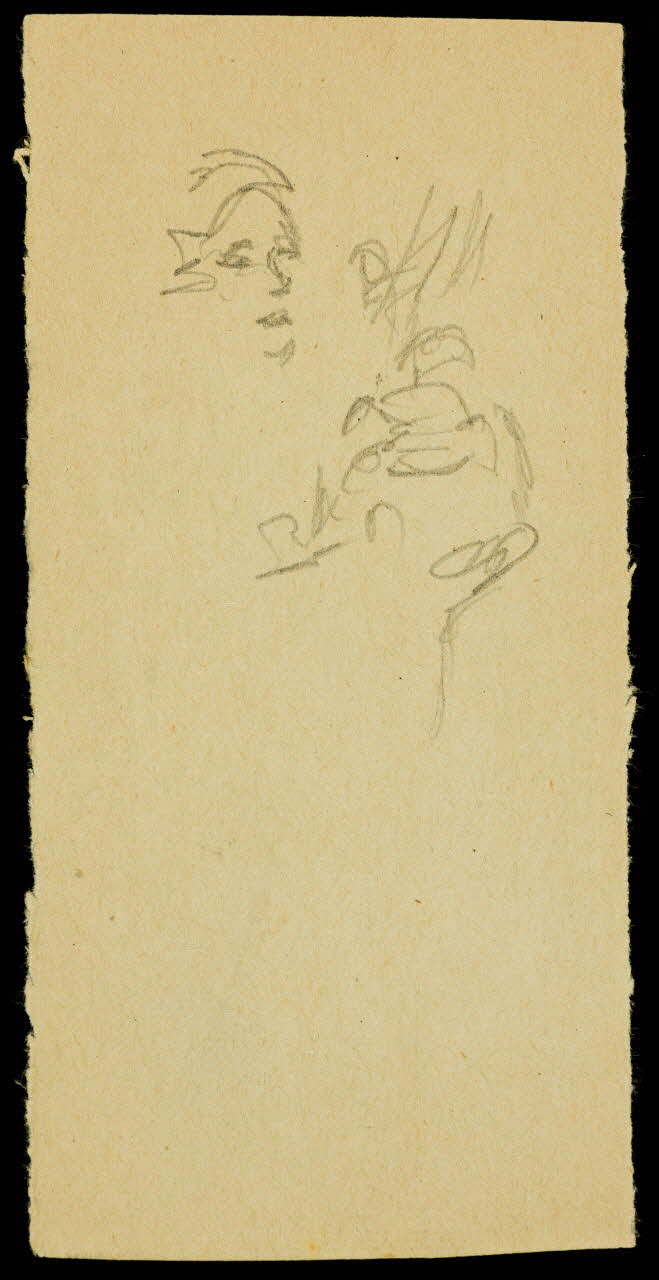 partie d'un ensemble de dessins Ebauche de figure 1968.102.2073.3 Photo Mucem