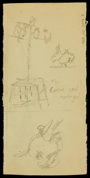 partie d'un ensemble de dessins Ebauche de figure 1968.102.2073.3  Photo Mucem