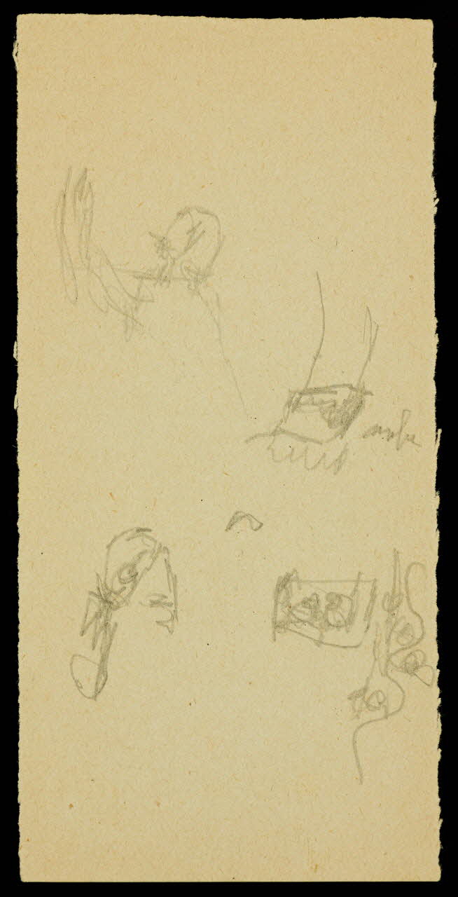 partie d'un ensemble de dessins Croquis 1968.102.2073.4 Photo Mucem