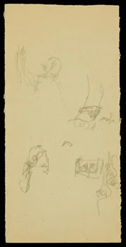 partie d'un ensemble de dessins Croquis 1968.102.2073.4  Photo Mucem