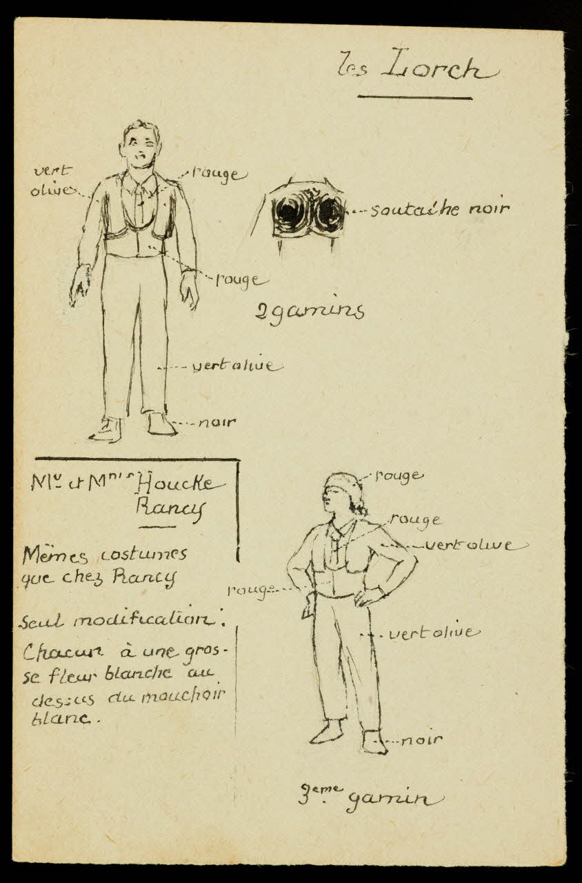 partie d'un ensemble de dessins Les Lorch 1968.102.2074.3 Photo Mucem