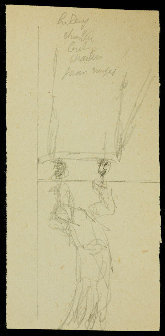 partie d'un ensemble de dessins Ebauche de trapéziste 1968.102.2076.6 Photo Mucem
