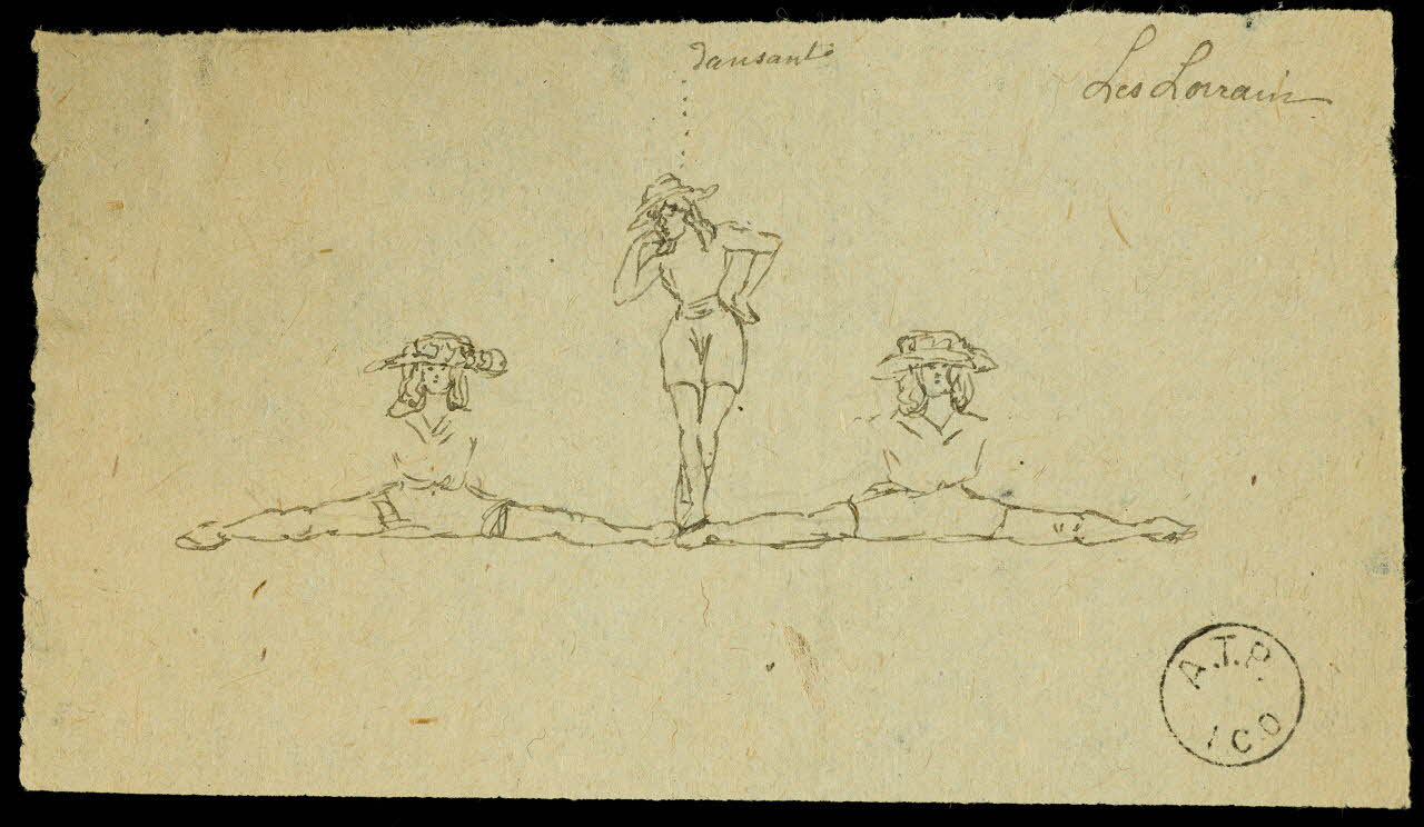 partie d'un ensemble de dessins Les Lorrain 1968.102.2077.2 Photo Mucem