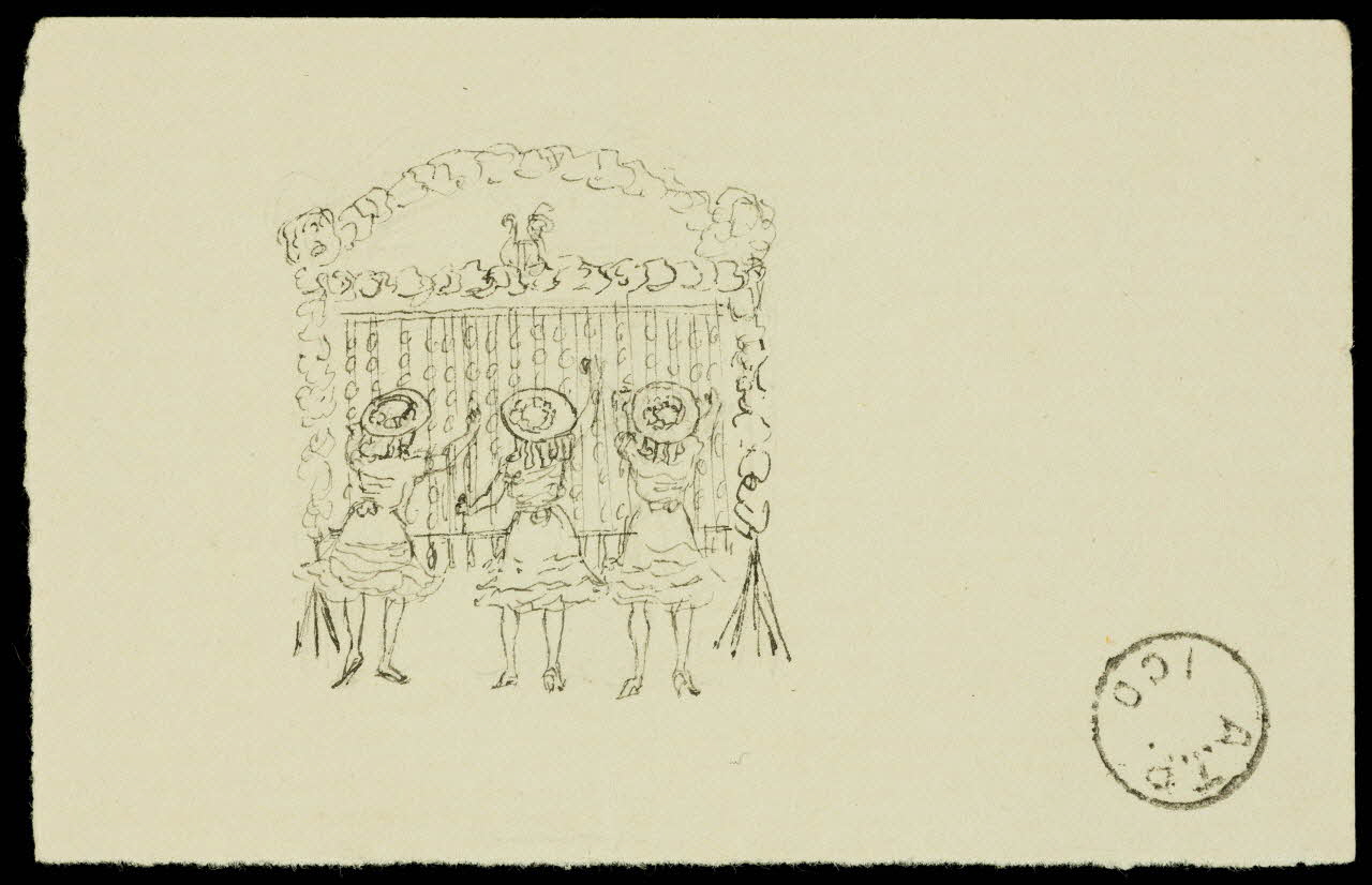 partie d'un ensemble de dessins Les Lorrain minaudant 1968.102.2078.2 Photo Mucem