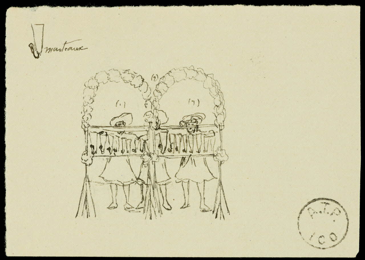 partie d'un ensemble de dessins Les Lorraines 1968.102.2078.4 Photo Mucem