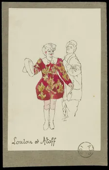 partie d'un ensemble de dessins Loulou et Atoff 1968.102.2082.2 Photo Mucem