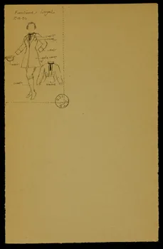 partie d'un ensemble de dessins Emelinne Loyal 1968.102.2098 Photo Mucem