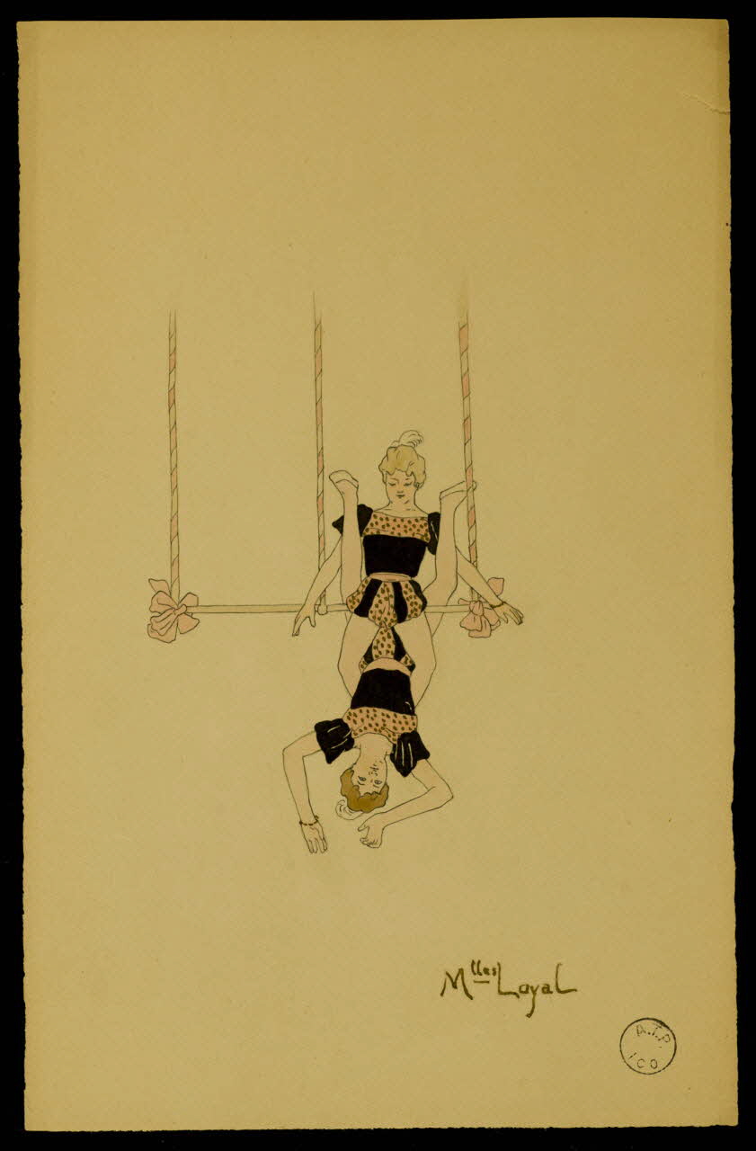 partie d'un ensemble de dessins Mlles Loyal 1968.102.2100.10 Photo Mucem